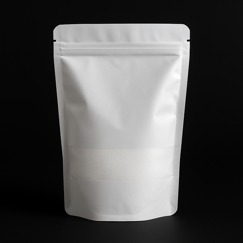 თეთრი დალუქული DTF ფხვნილის შეფუთვა შავი ფონზე – 1 კგ-იანი პროფესიონალური ბეჭდვისთვის განკუთვნილი პაკეტი