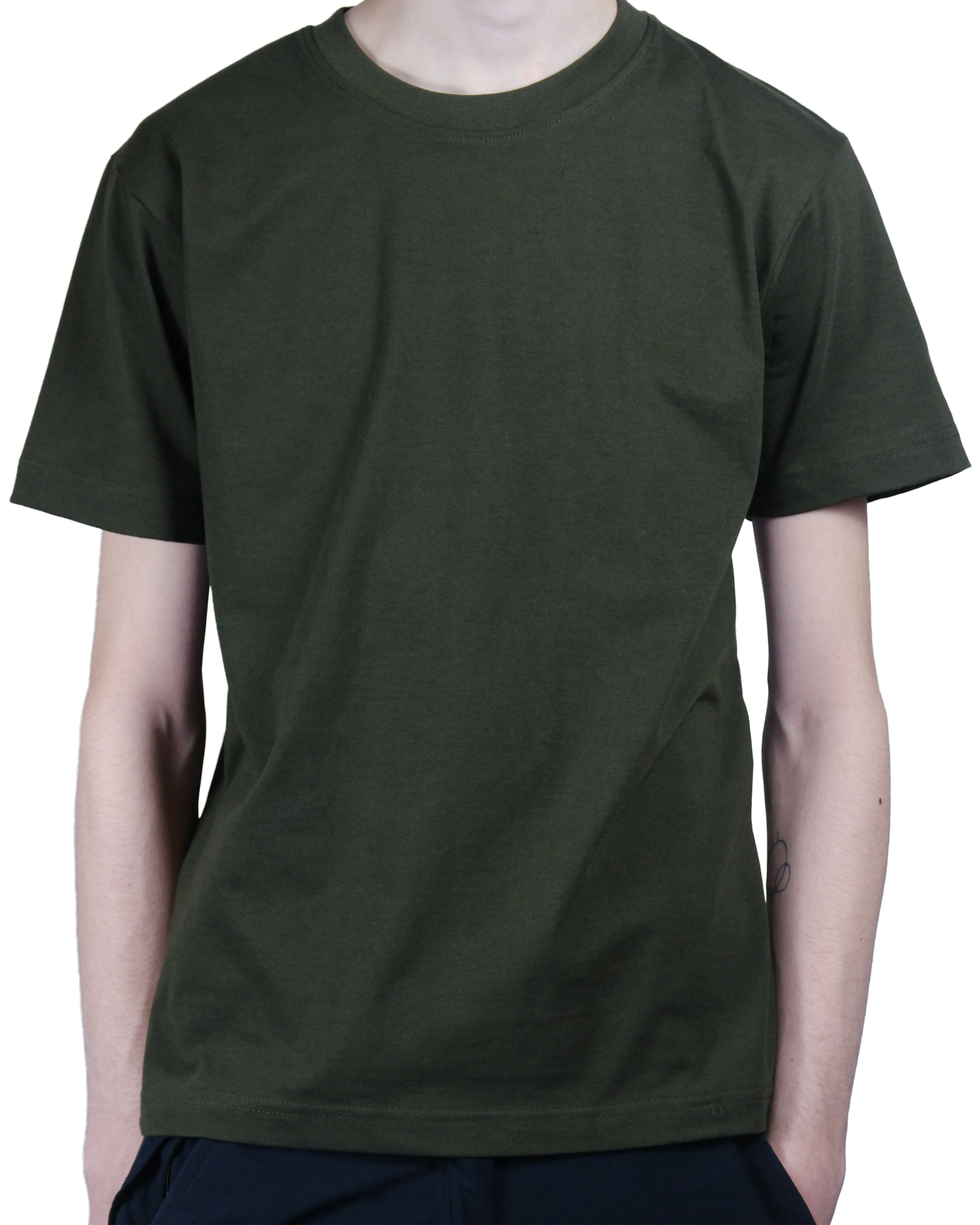 მუქი ხაკისფერი მაისური — 100% ბამბა, ბუნებრივად მორგებული ქართულ კლიმატზე