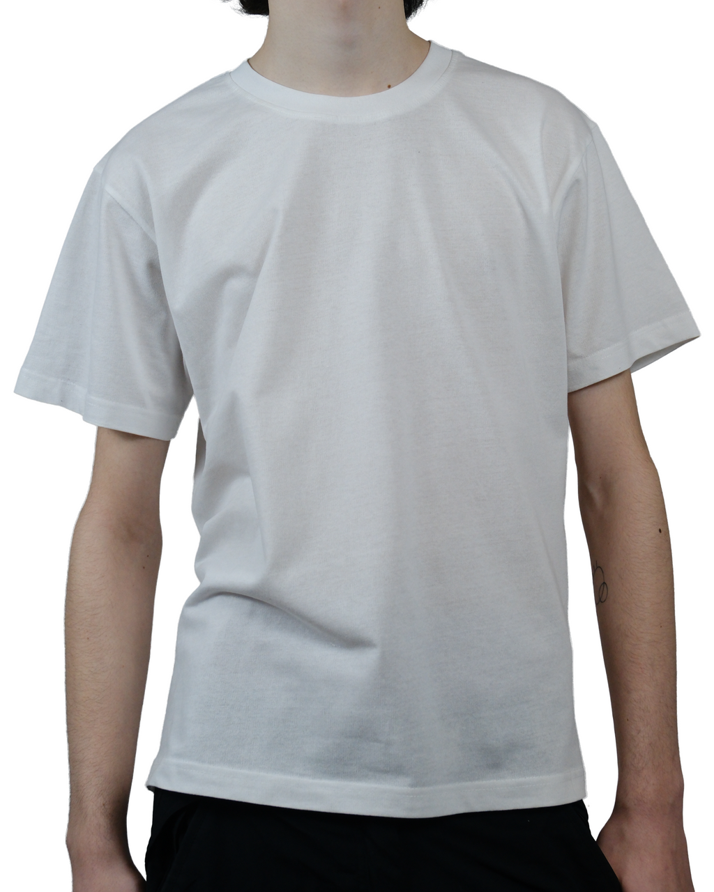 100% ბამბის თეთრი მაისური — რბილი ქსოვილი, იდეალური ბეჭდვისთვის და კომფორტისთვის