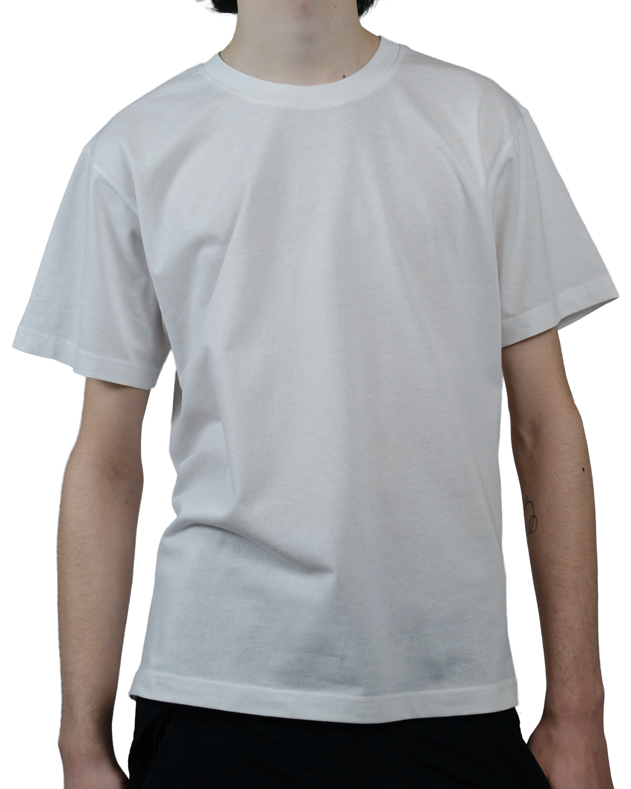 100% ბამბის თეთრი მაისური — რბილი ქსოვილი, იდეალური ბეჭდვისთვის და კომფორტისთვის